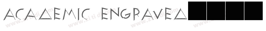academic engraved字体转换